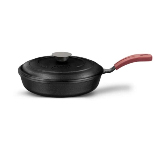 Frigideira de Ferro Fundido com Tampa de Ferro 24cm MTA - COD 8417
